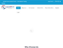 Tablet Screenshot of nurseassistantschoolyaya.com